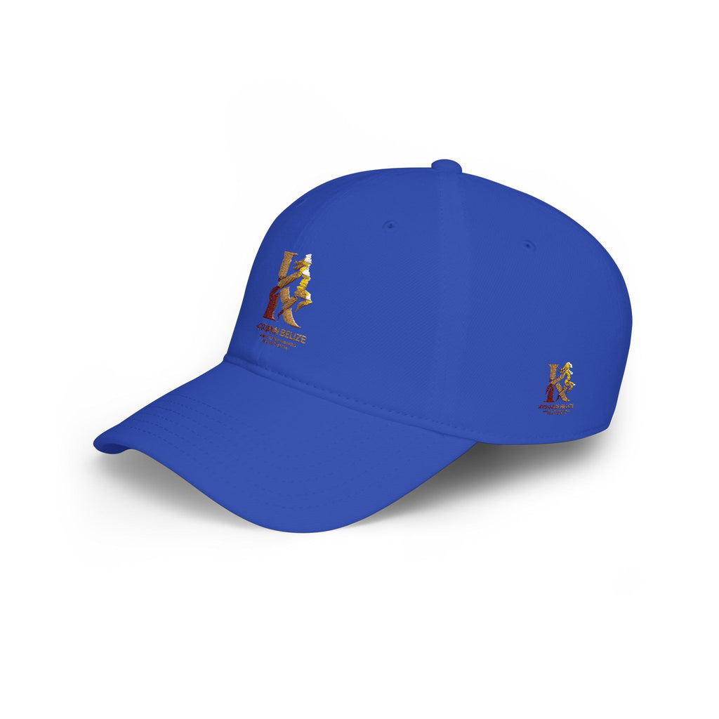 Red Low Profile Baseball Cap with Gold ‘King of Queens’ Runner Logo