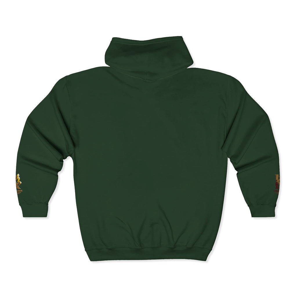 Kappa Kappa Gamma Small Crest Zip Hoodie – Greek Sorority Lettered Sweatshirt