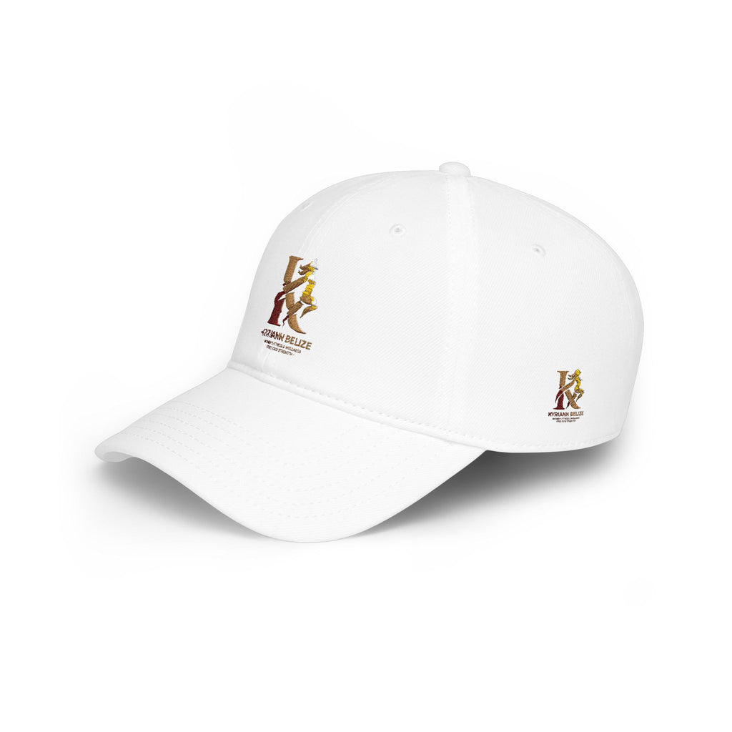Red Low Profile Baseball Cap with Gold ‘King of Queens’ Runner Logo