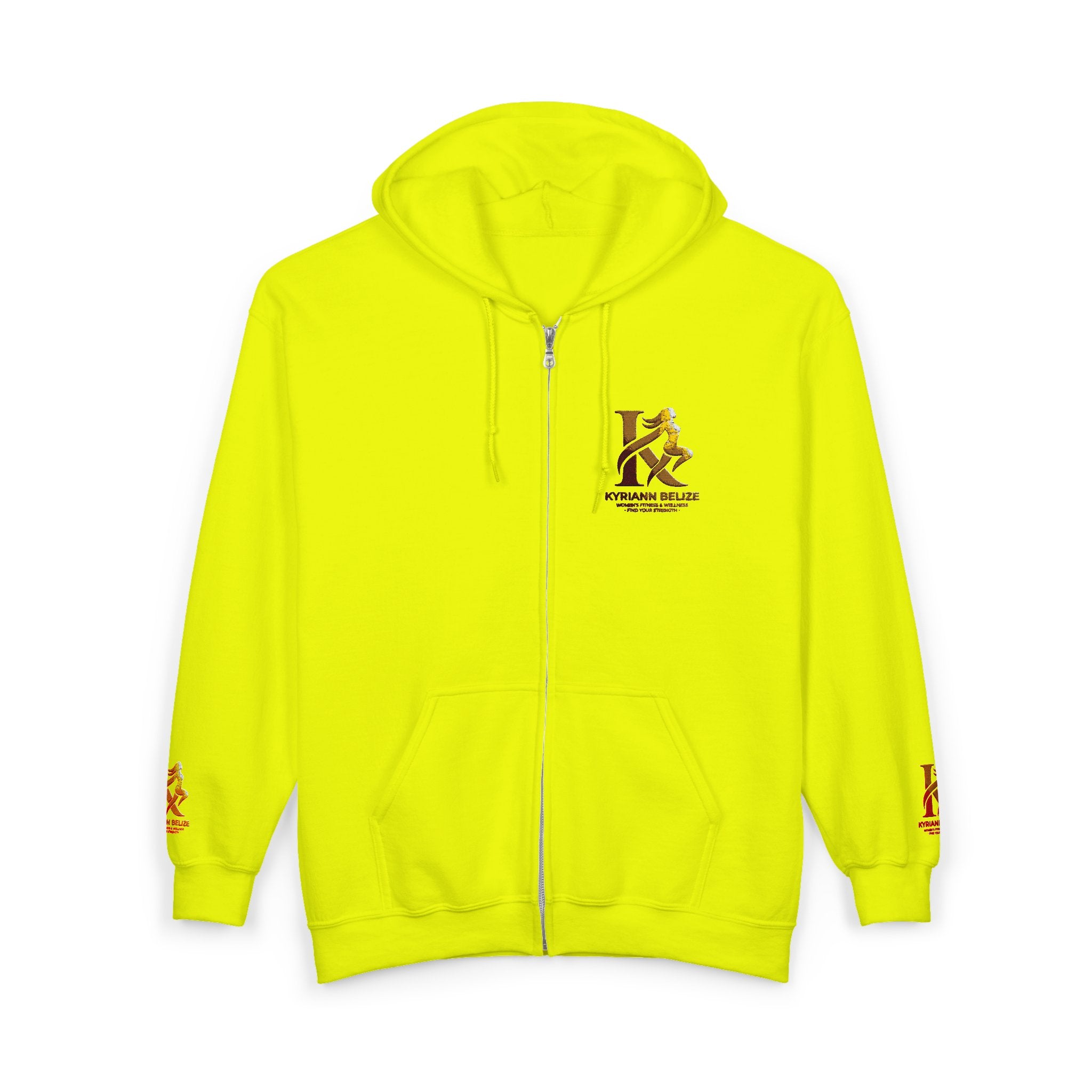 Kappa Kappa Gamma Small Crest Zip Hoodie – Greek Sorority Lettered Sweatshirt
