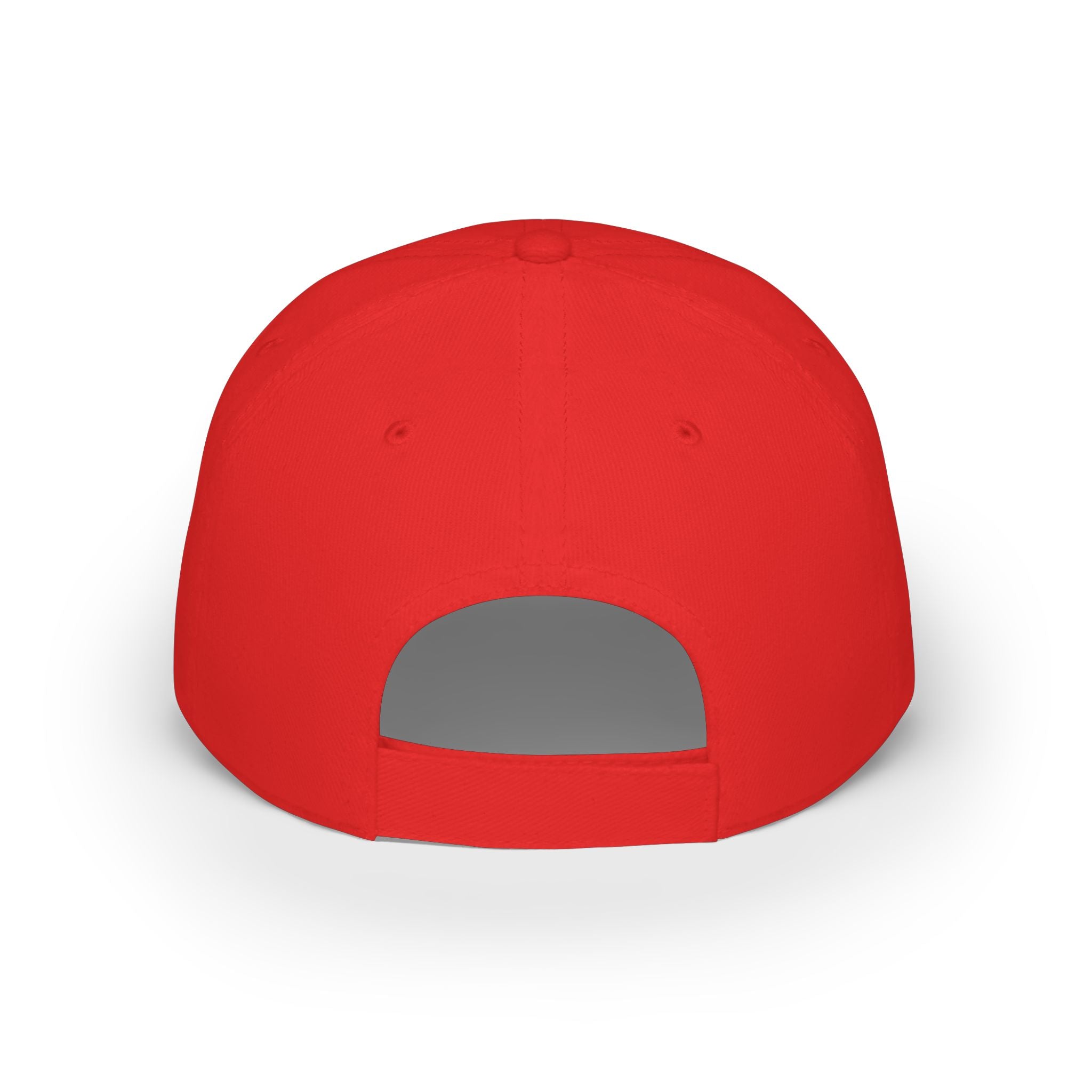 Red Low Profile Baseball Cap with Gold ‘King of Queens’ Runner Logo