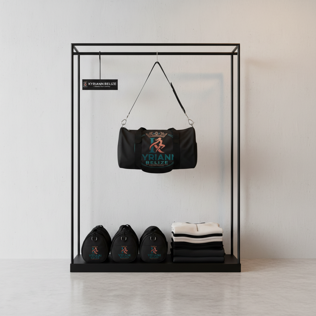 Crowned Laurel Duffel Bag – Elegant Travel & Gym Gear