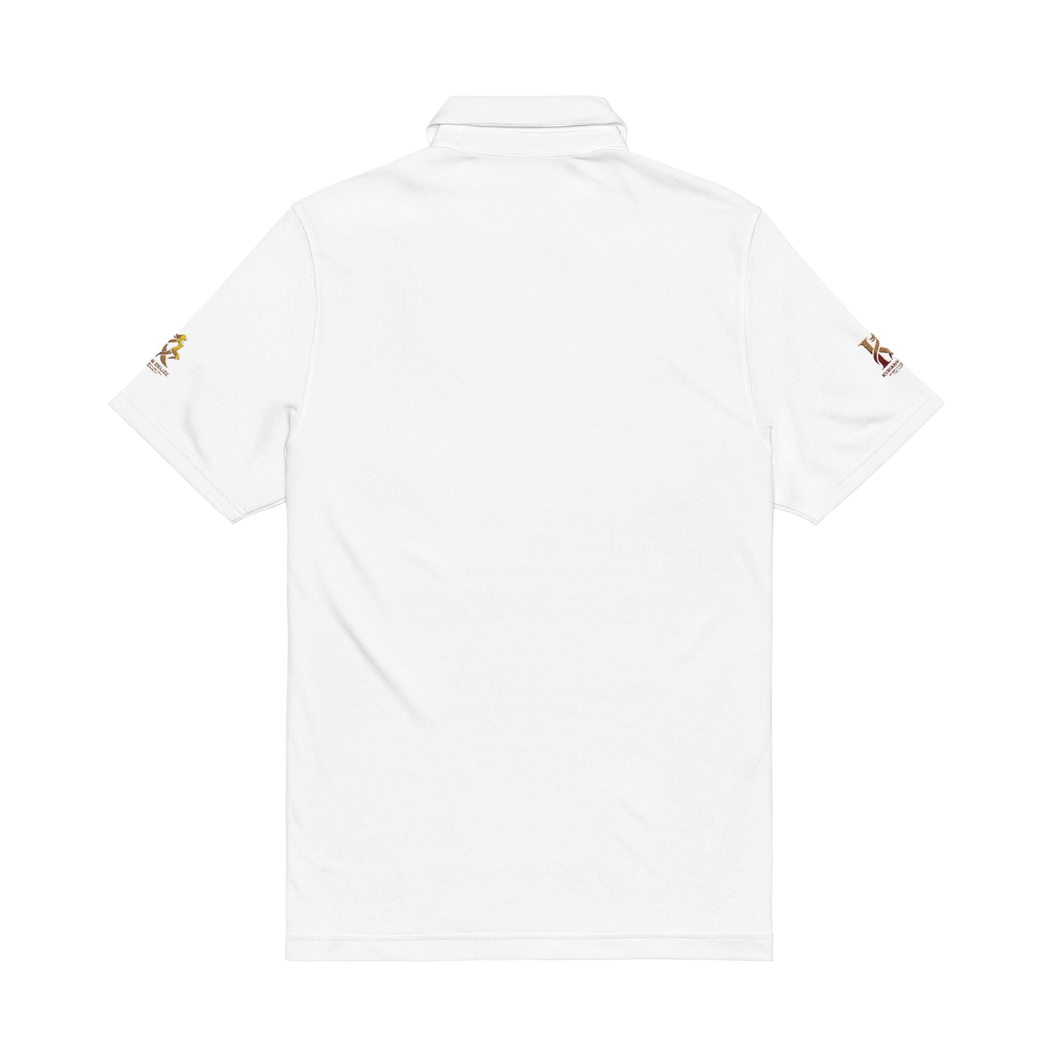 Men's Embroidered Polo Shirt — Crest Logo Performance Golf Polo