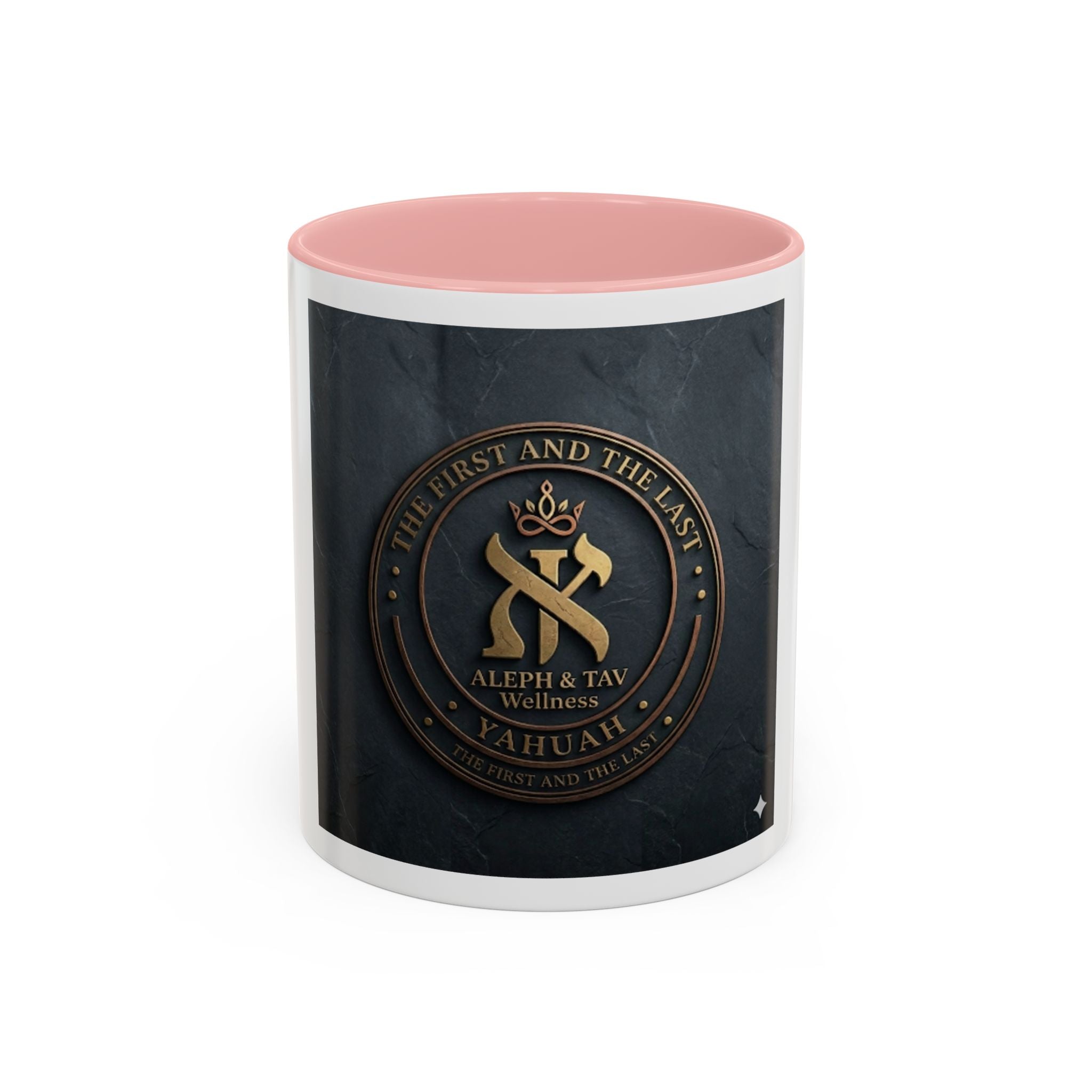 Aleph & Tav Wellness Emblem Accent Coffee Mug (11/15oz)