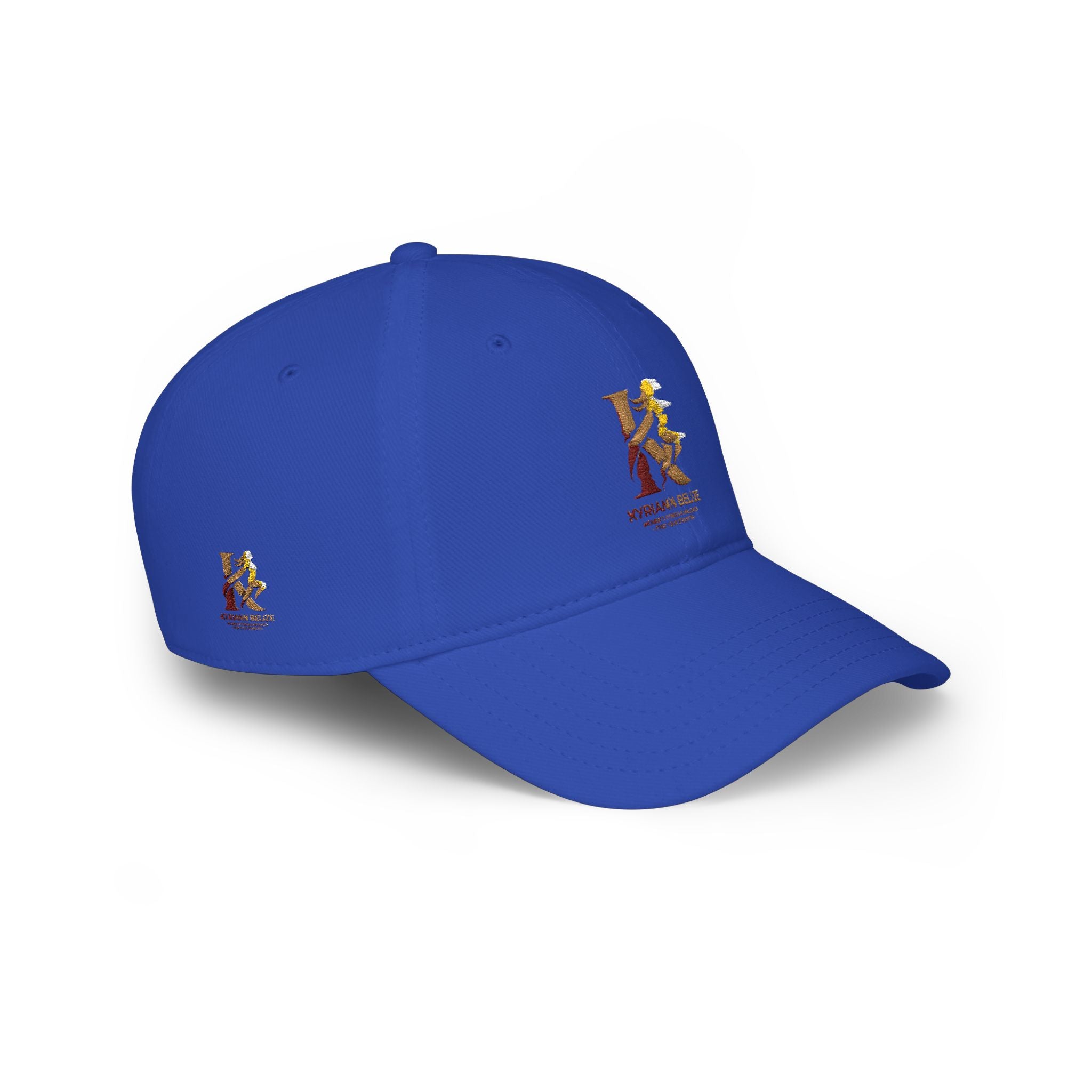 Red Low Profile Baseball Cap with Gold ‘King of Queens’ Runner Logo