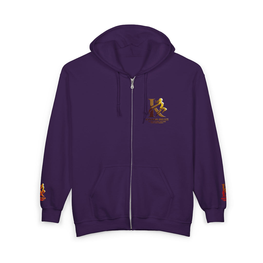 Kappa Kappa Gamma Small Crest Zip Hoodie – Greek Sorority Lettered Sweatshirt