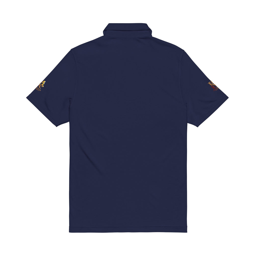 Men's Embroidered Polo Shirt — Crest Logo Performance Golf Polo