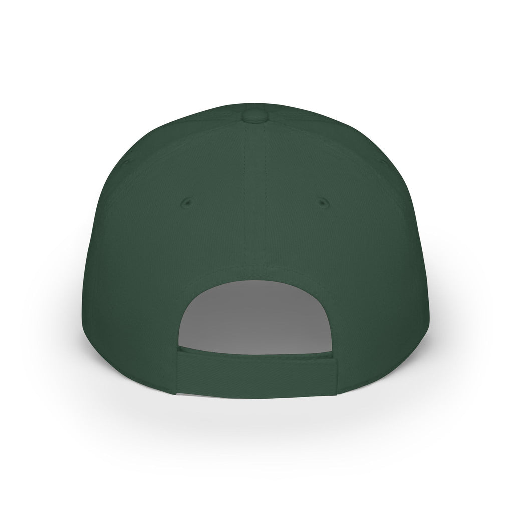 Red Low Profile Baseball Cap with Gold ‘King of Queens’ Runner Logo
