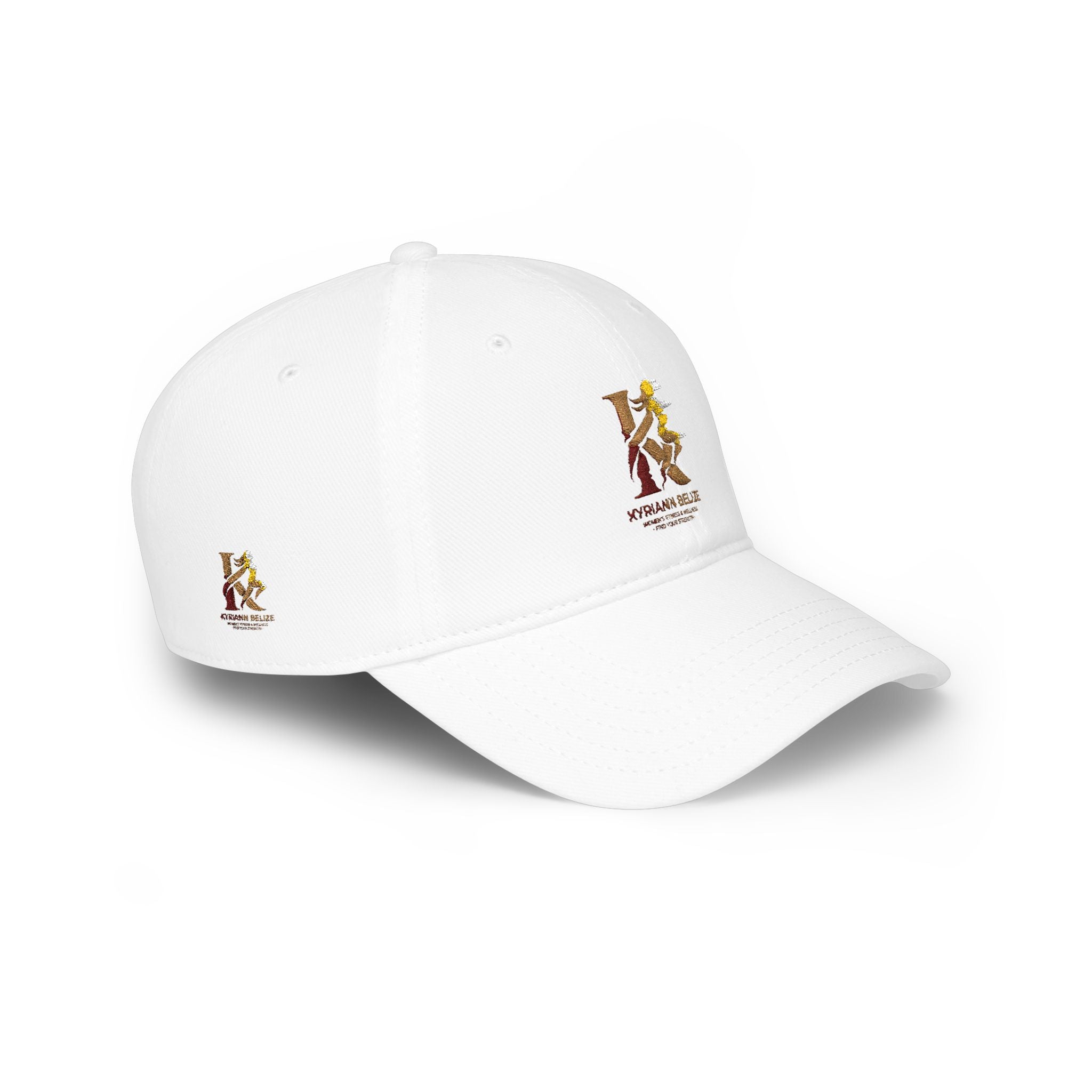 Red Low Profile Baseball Cap with Gold ‘King of Queens’ Runner Logo