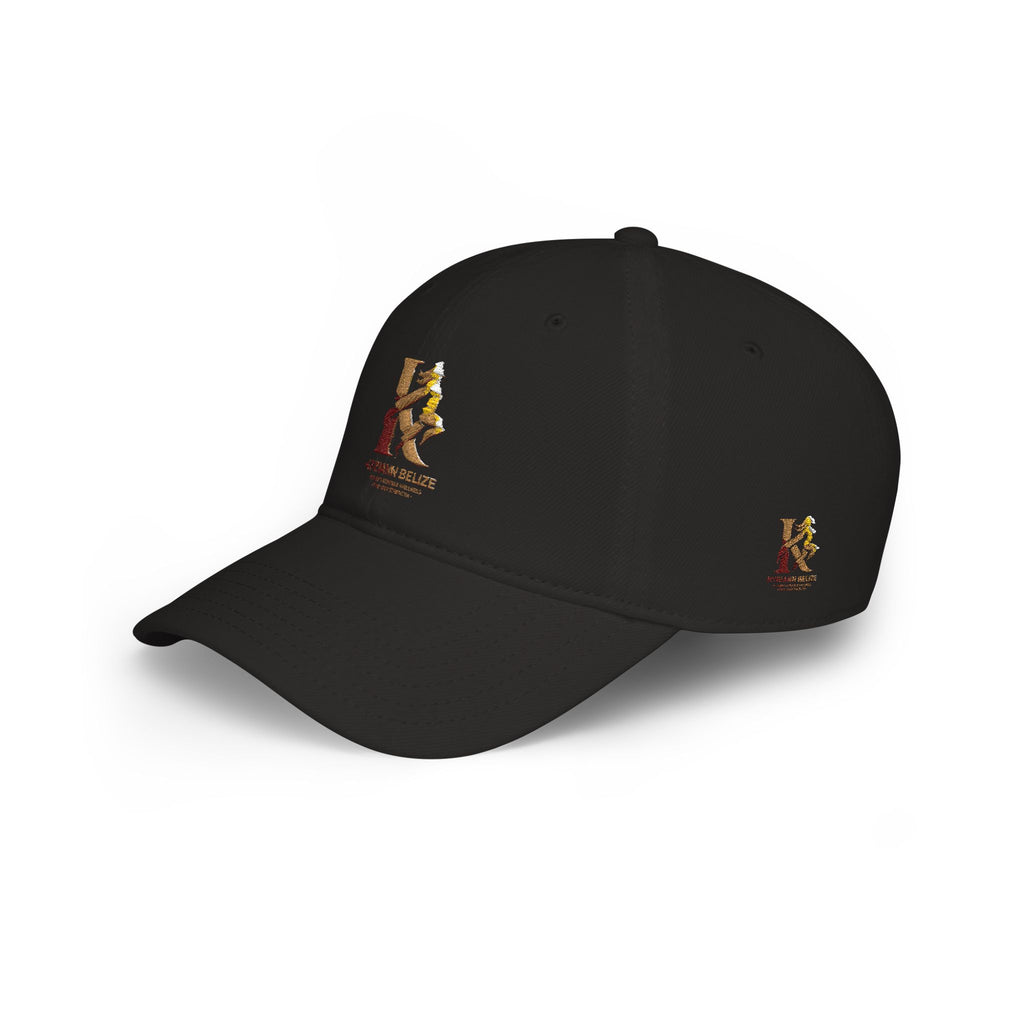 Red Low Profile Baseball Cap with Gold ‘King of Queens’ Runner Logo