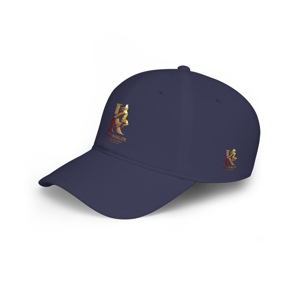 Red Low Profile Baseball Cap with Gold ‘King of Queens’ Runner Logo