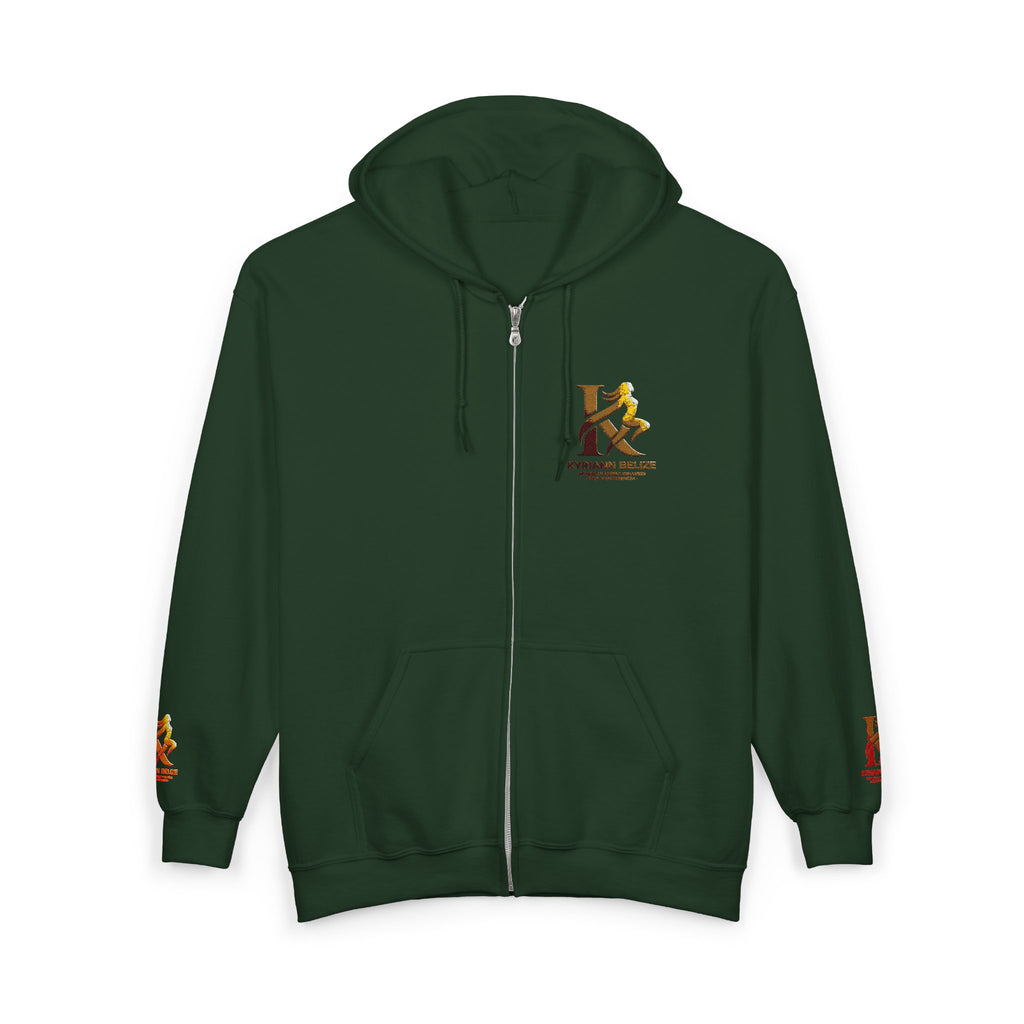 Kappa Kappa Gamma Small Crest Zip Hoodie – Greek Sorority Lettered Sweatshirt