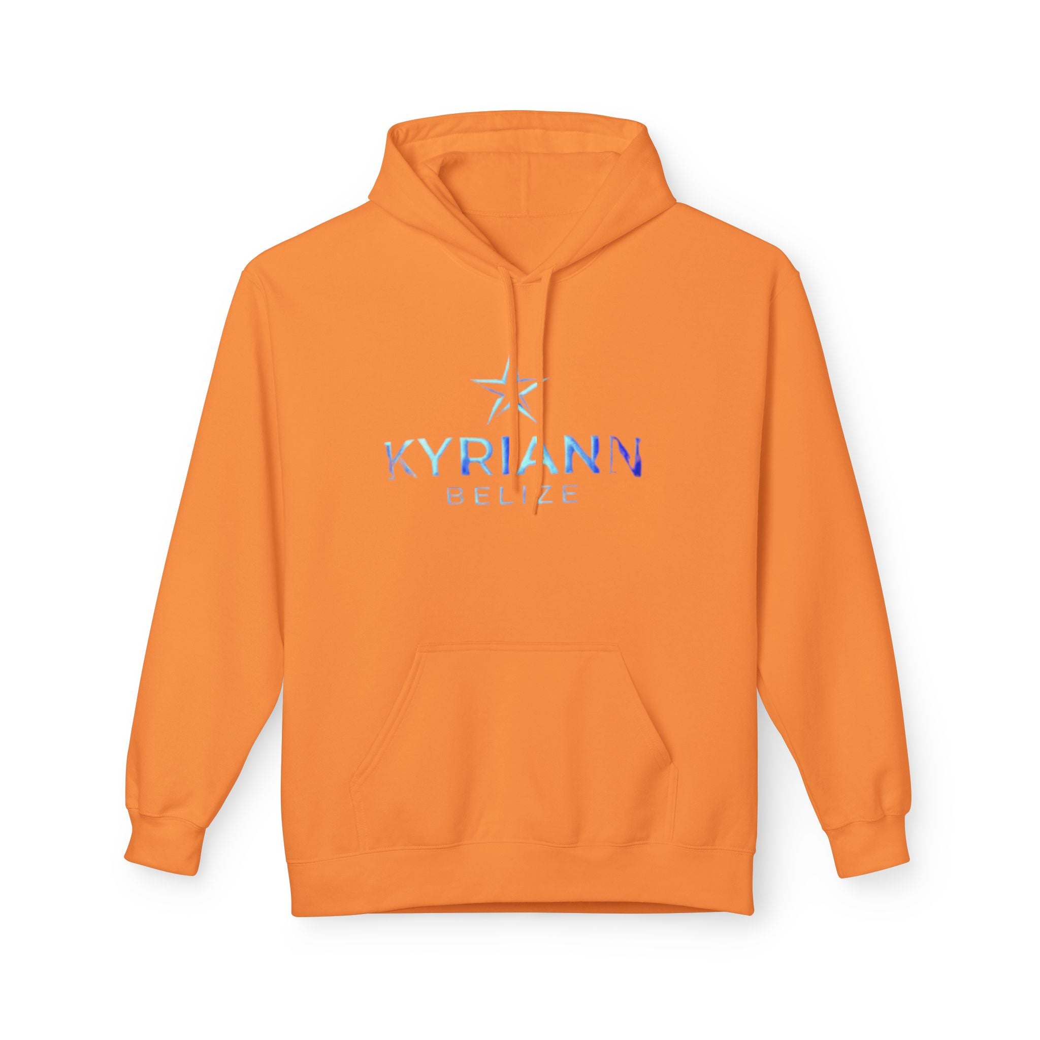 Kyriann Relief Logo Hoodie — Soft White Pullover