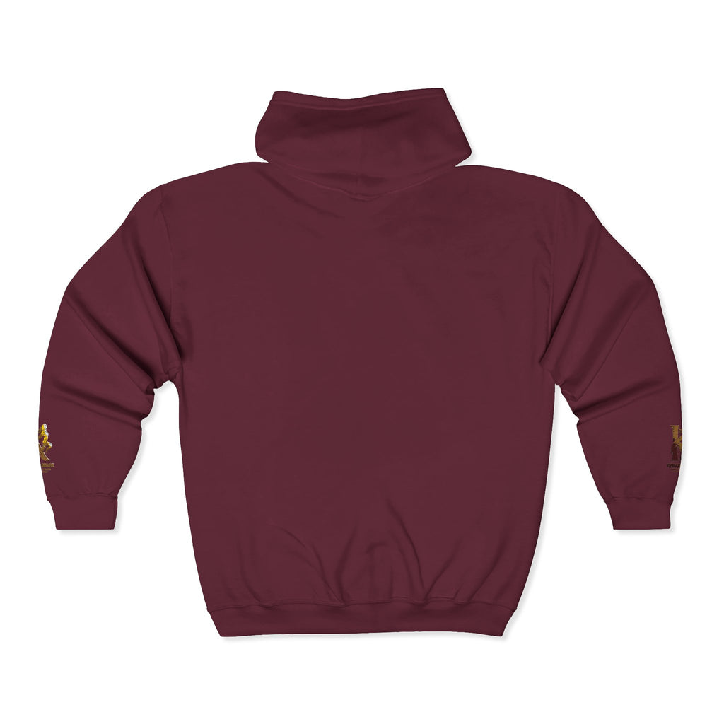 Kappa Kappa Gamma Small Crest Zip Hoodie – Greek Sorority Lettered Sweatshirt