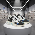 Women’s Black Mesh Sneakers — Lightweight Athletic Running Shoes with Cushioned Speckled Sole