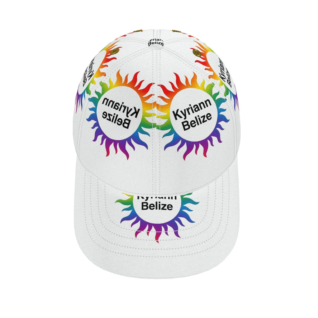 The ultimate finishing touch: the Designer Rainbow Sunburst Cap