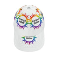 The ultimate finishing touch: the Designer Rainbow Sunburst Cap