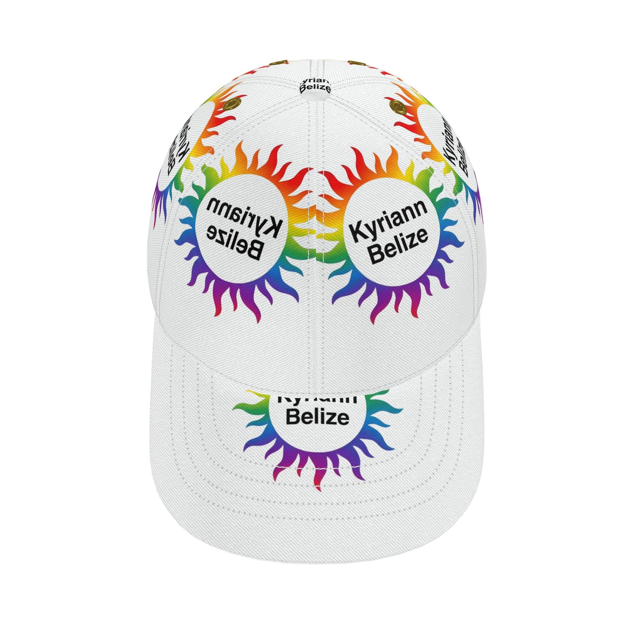 The ultimate finishing touch: the Designer Rainbow Sunburst Cap