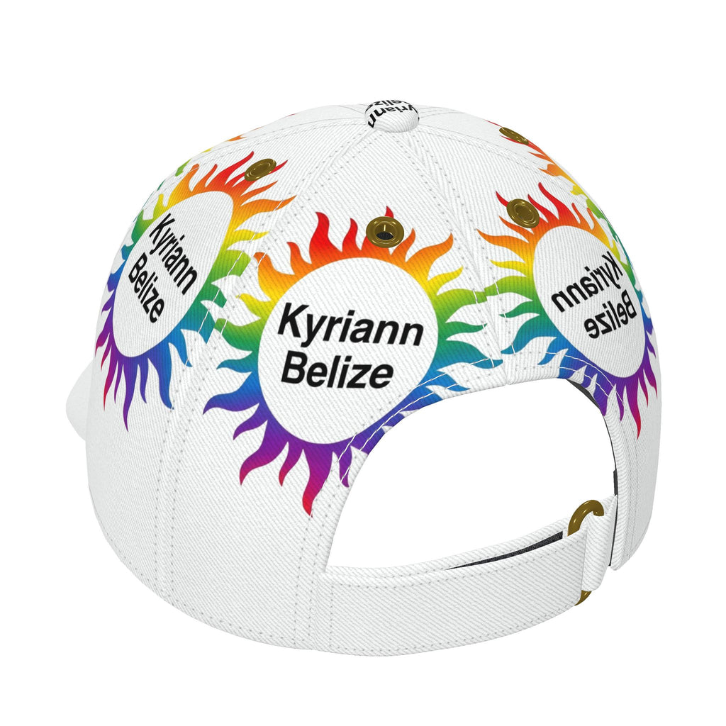 The ultimate finishing touch: the Designer Rainbow Sunburst Cap