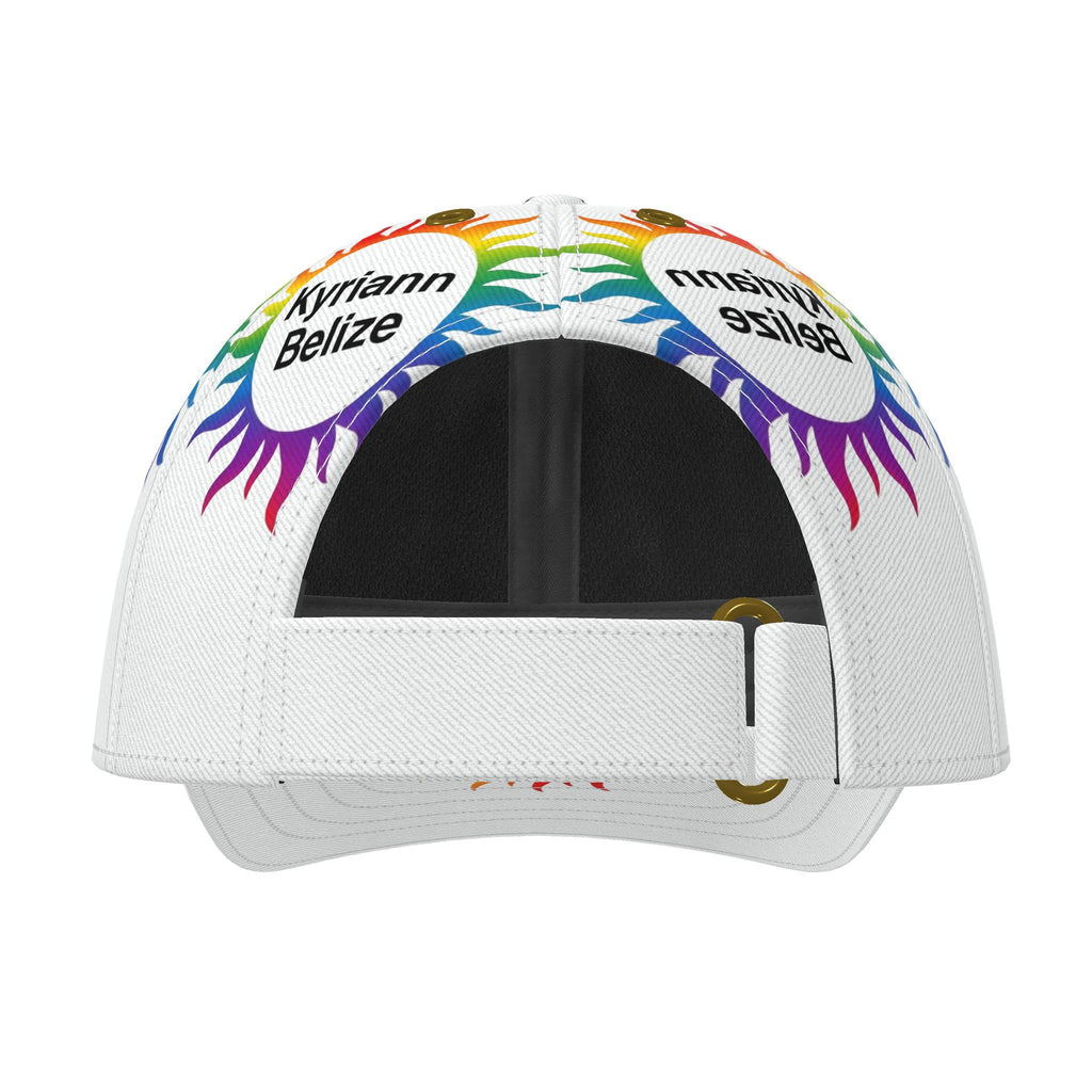 The ultimate finishing touch: the Designer Rainbow Sunburst Cap
