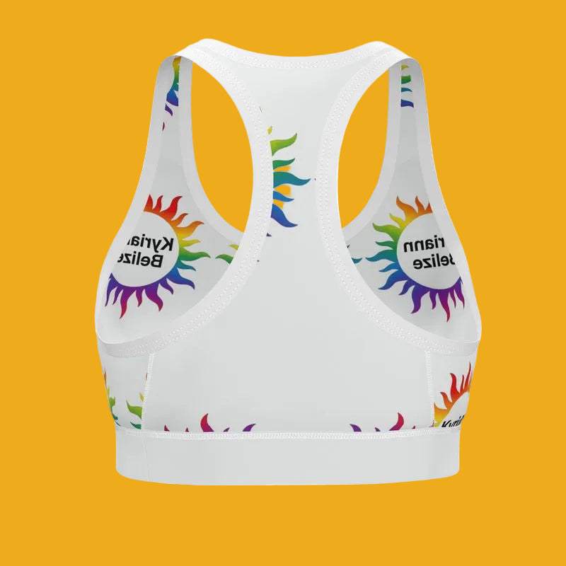Vibrant energy to your workout with our Designer Rainbow Sunburst