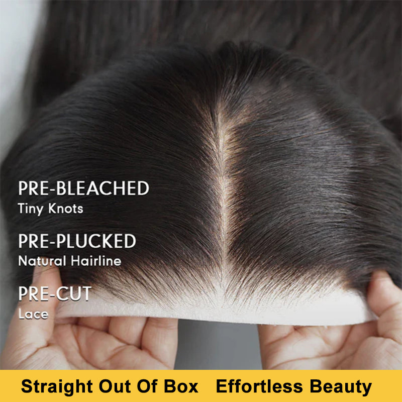 Pre-Layered Wig With Light Yaki Straight Texture 6x5 Lace Short Bob Wig For Beginner Friendly Glueless Human Hair