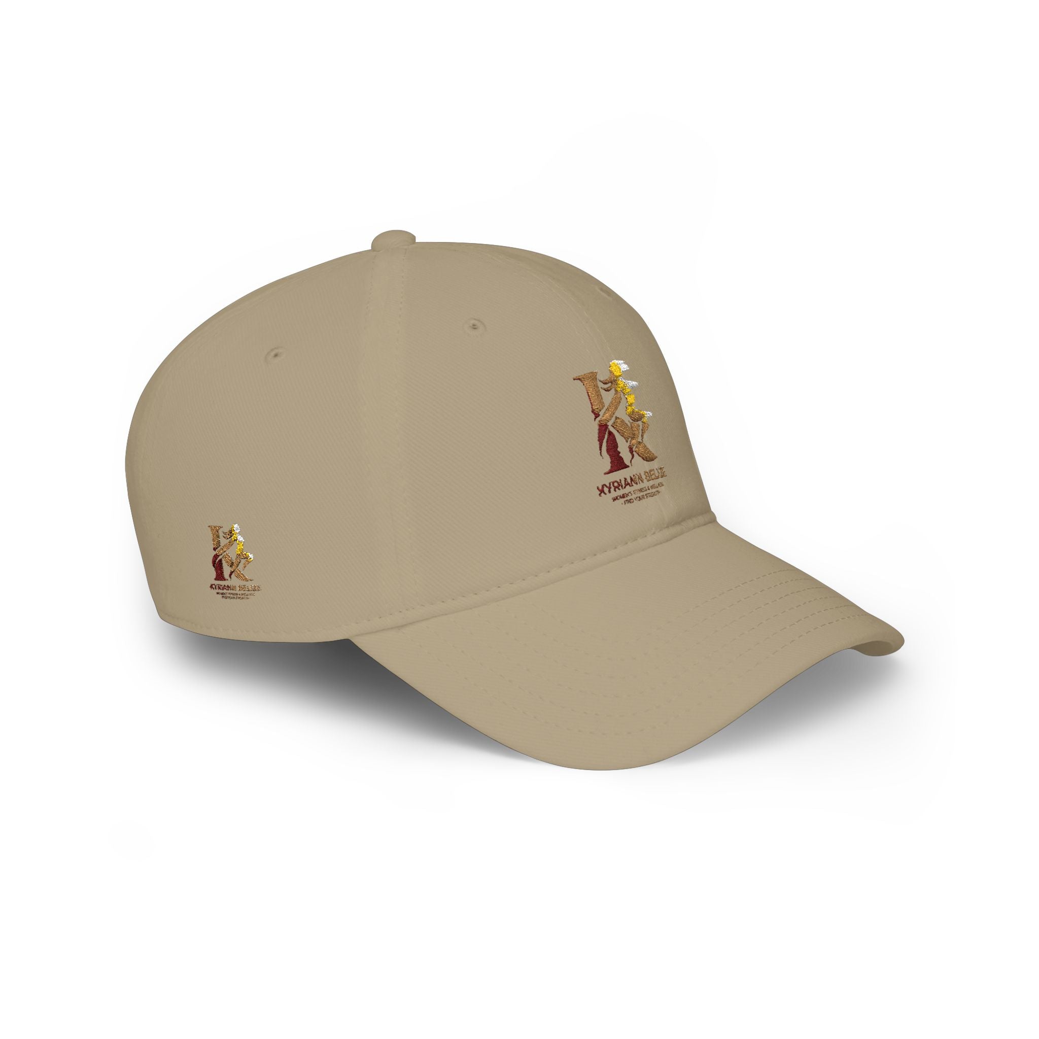 Red Low Profile Baseball Cap with Gold ‘King of Queens’ Runner Logo