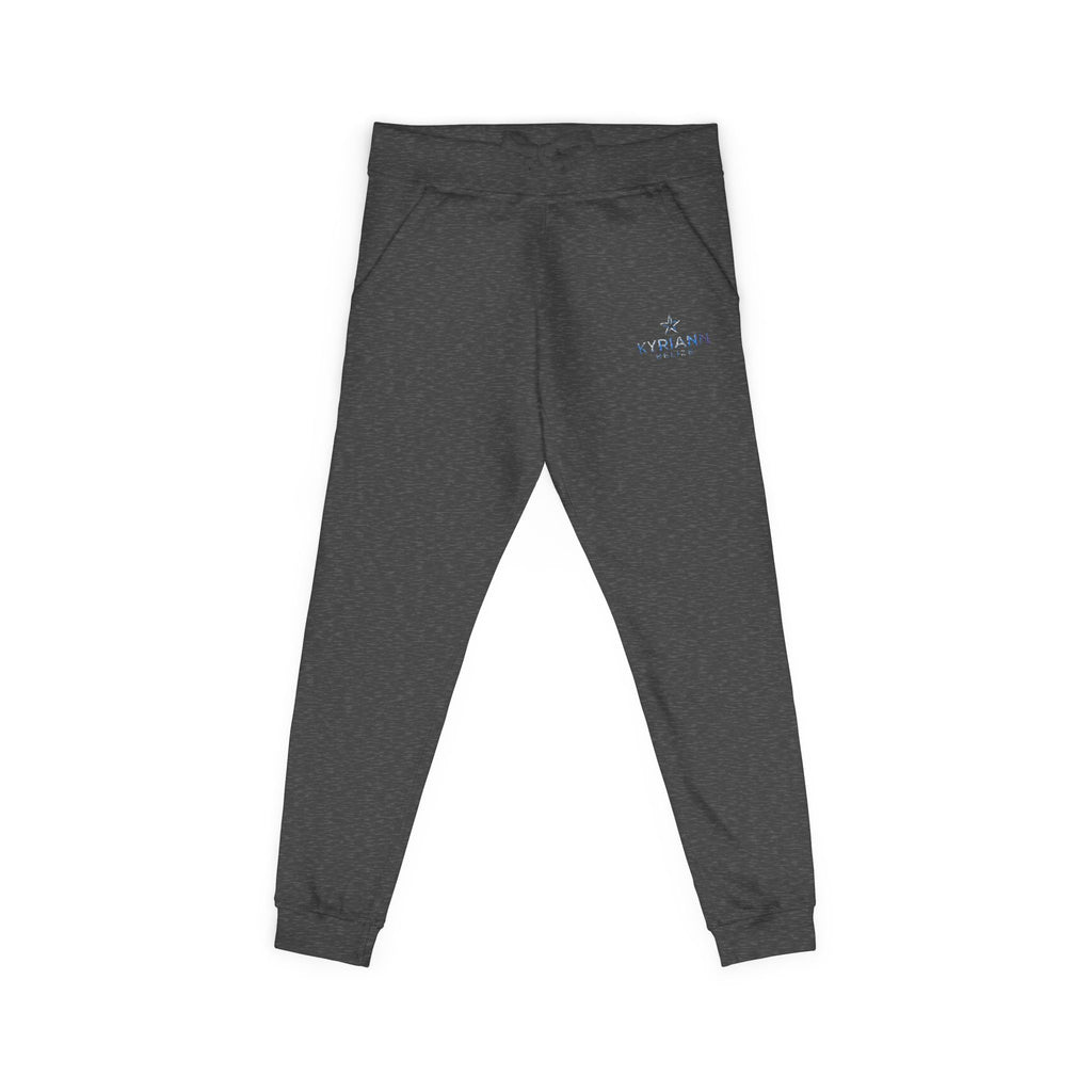 Embroidered White Fleece Sweatpants – Cozy Minimalist Lounge Joggers