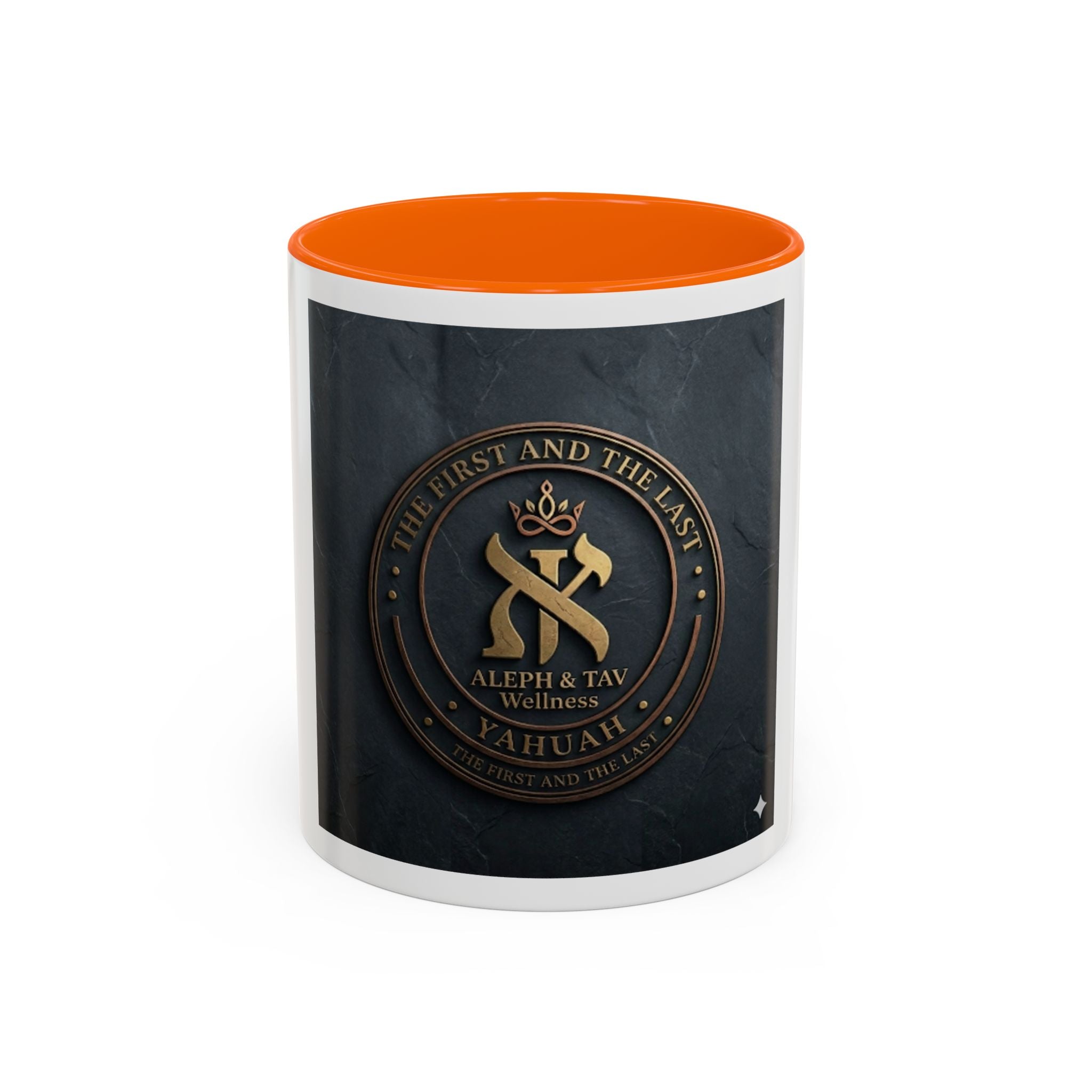 Aleph & Tav Wellness Emblem Accent Coffee Mug (11/15oz)