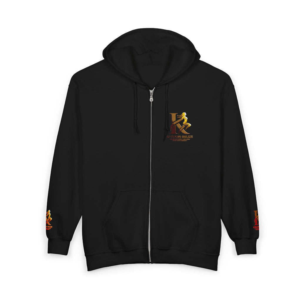 Kappa Kappa Gamma Small Crest Zip Hoodie – Greek Sorority Lettered Sweatshirt
