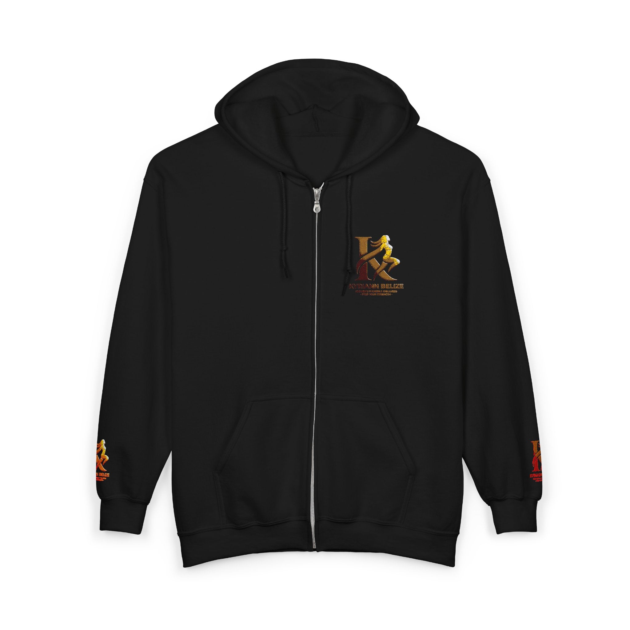 Kappa Kappa Gamma Small Crest Zip Hoodie – Greek Sorority Lettered Sweatshirt