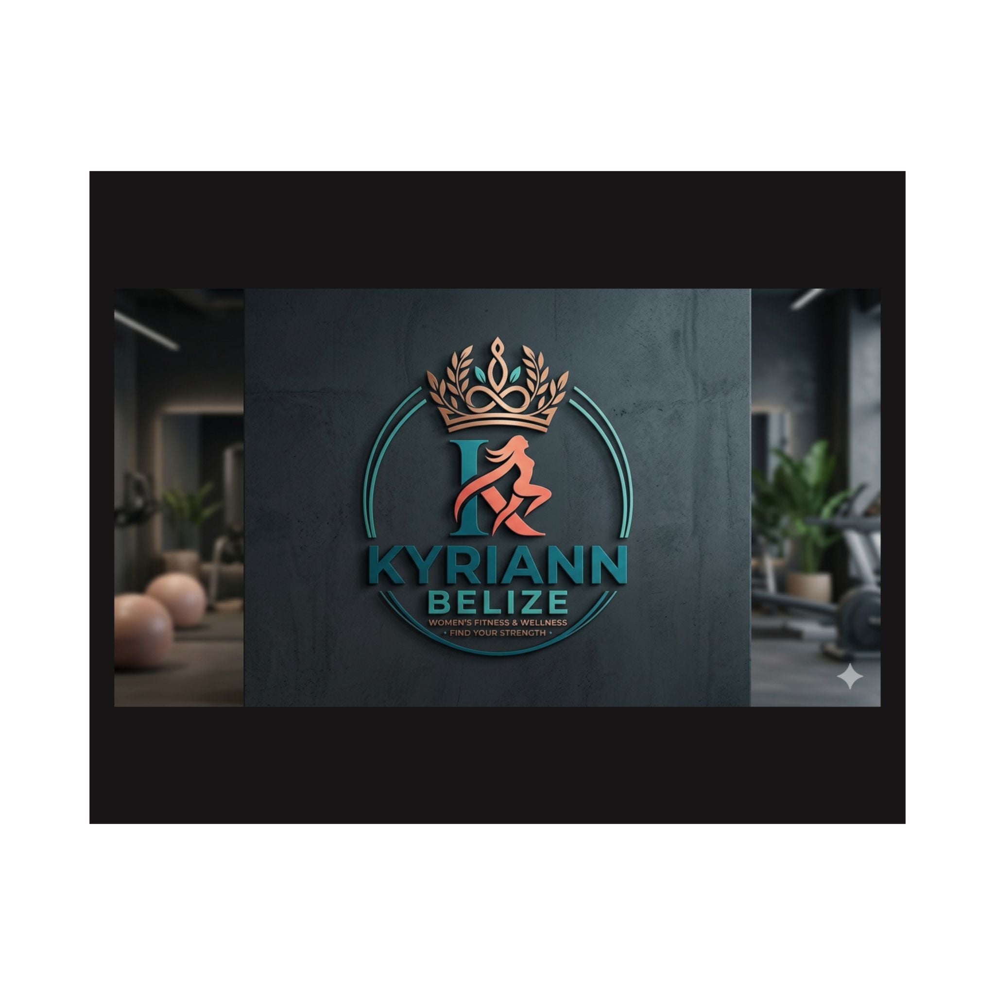 Matte Horizontal Poster — Kyriann Belize 3D Logo Wall Art