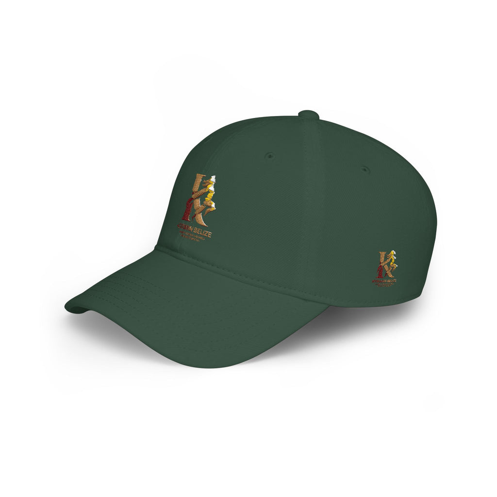 Red Low Profile Baseball Cap with Gold ‘King of Queens’ Runner Logo