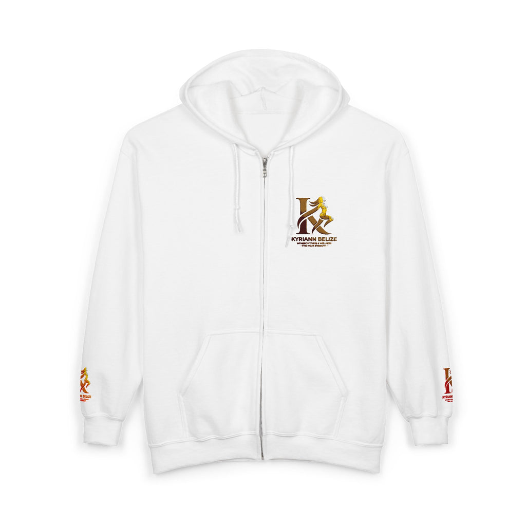 Kappa Kappa Gamma Small Crest Zip Hoodie – Greek Sorority Lettered Sweatshirt