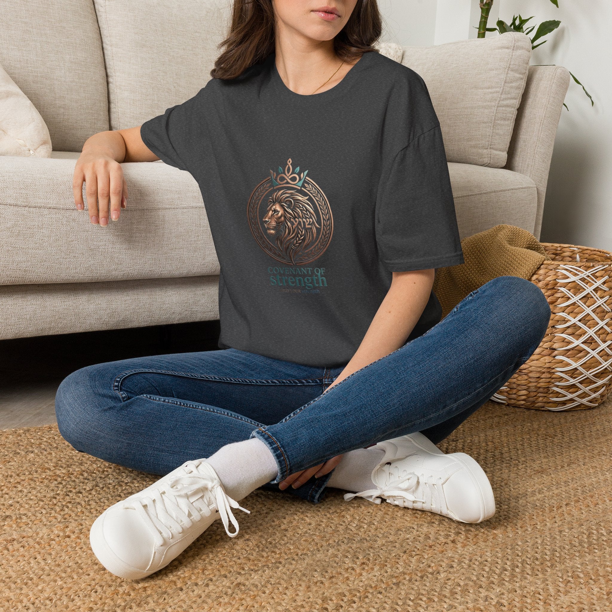 Lion Crest T-Shirt — King of Strength Graphic Tee