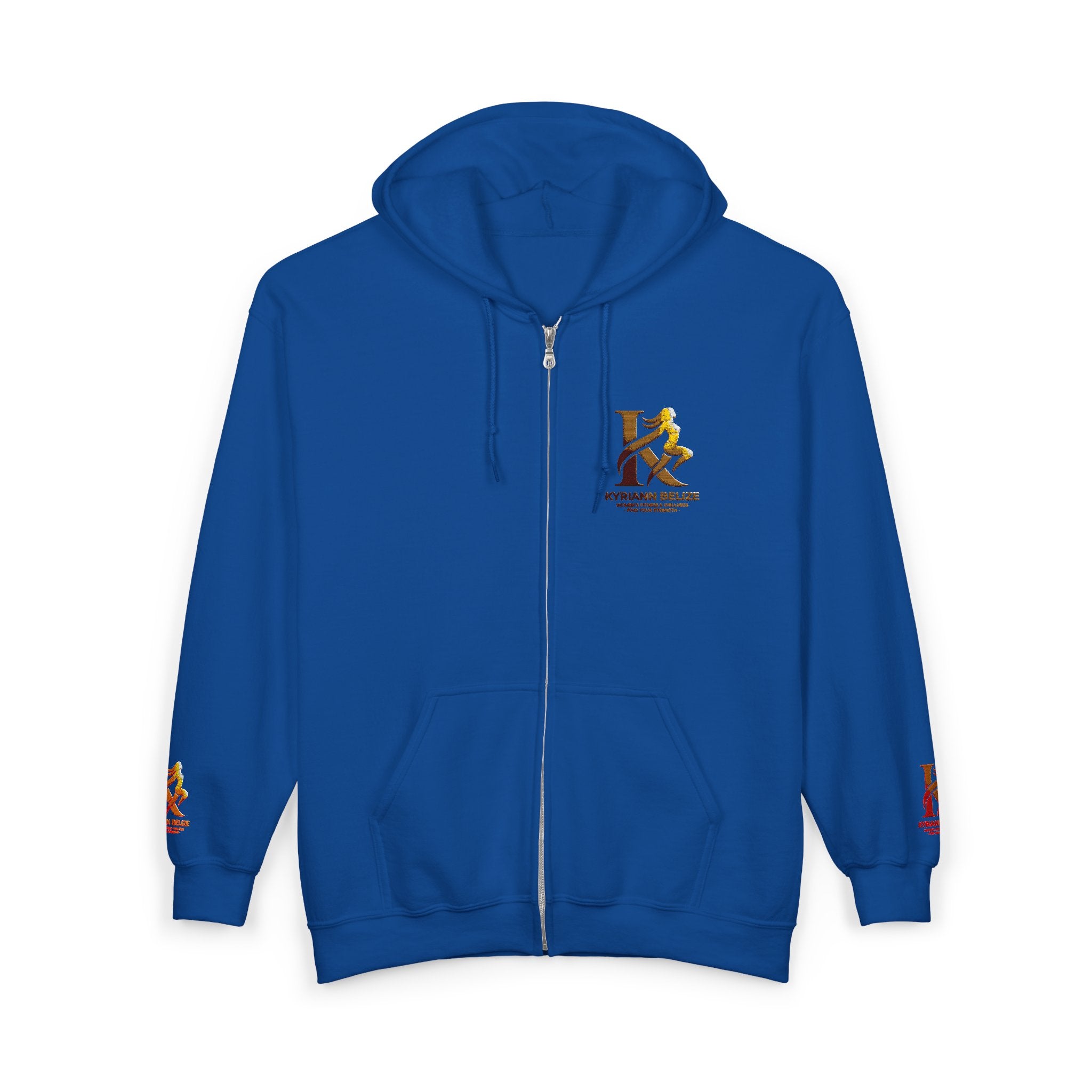Kappa Kappa Gamma Small Crest Zip Hoodie – Greek Sorority Lettered Sweatshirt