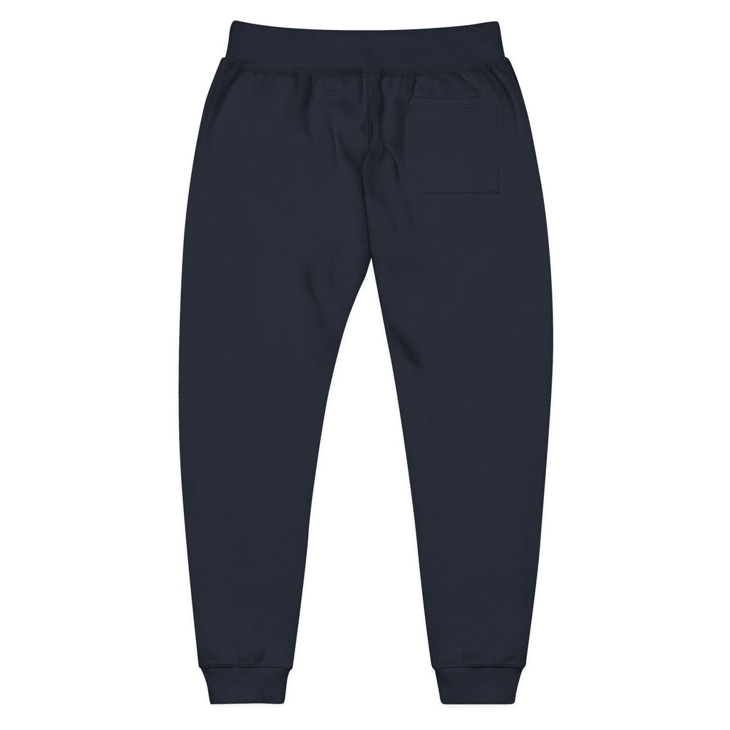 Embroidered White Fleece Sweatpants – Cozy Minimalist Lounge Joggers