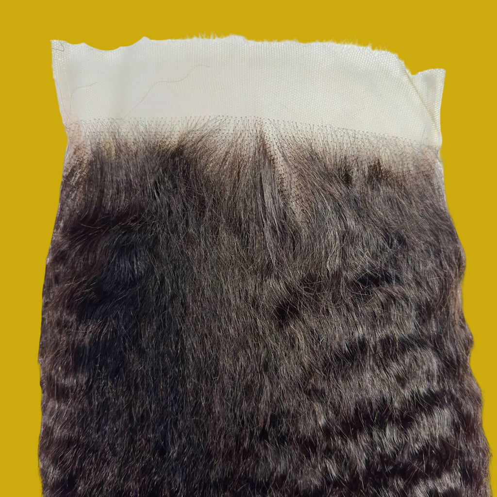 Kinky Straight 6x6 HD Lace Human Hair Closure