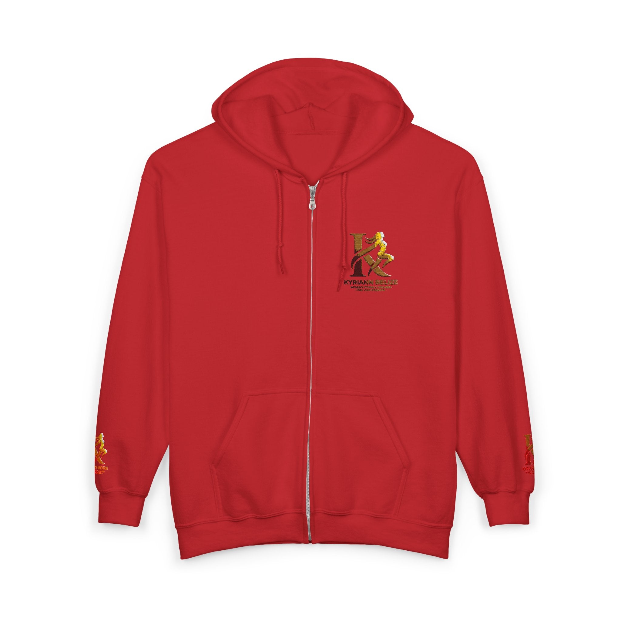 Kappa Kappa Gamma Small Crest Zip Hoodie – Greek Sorority Lettered Sweatshirt