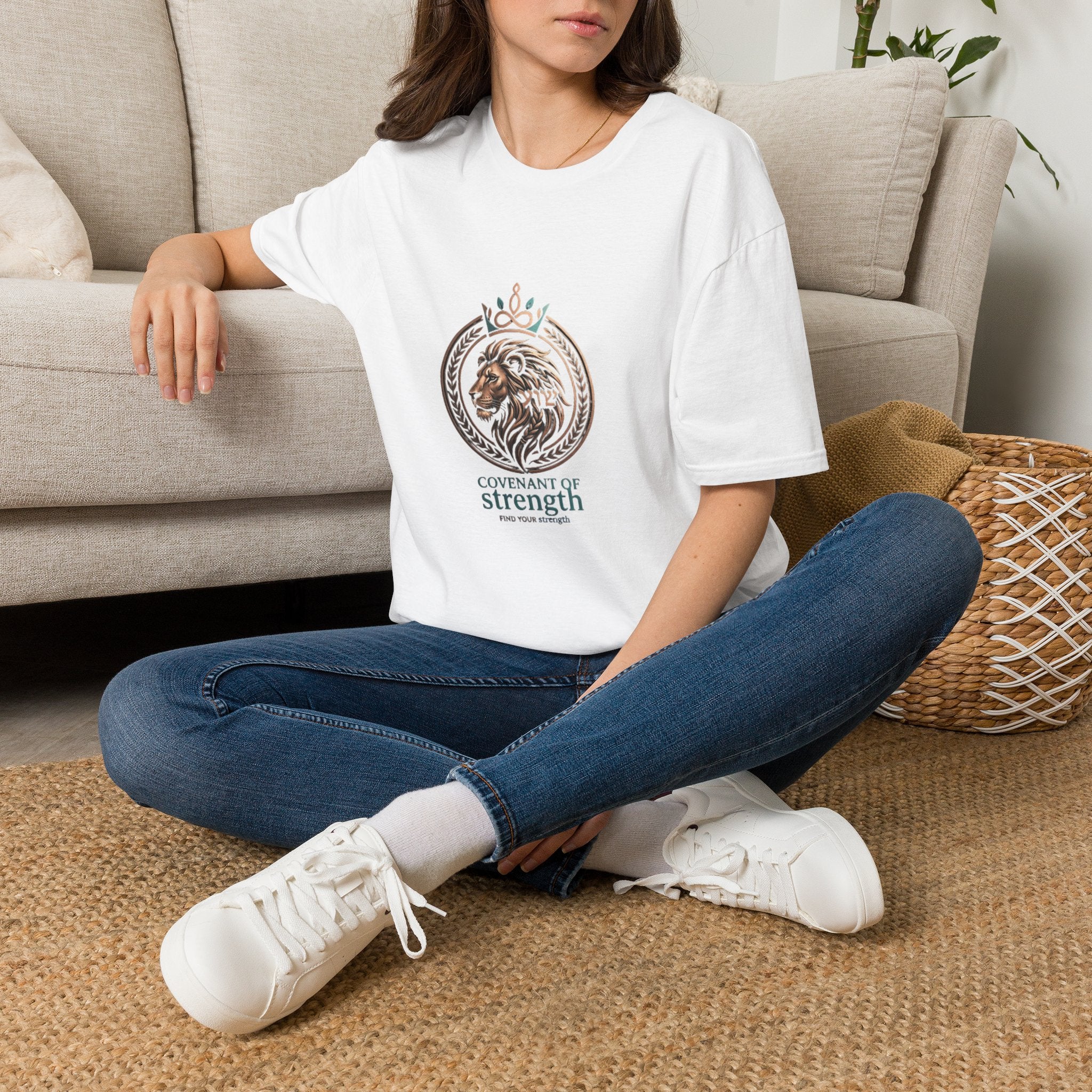 Lion Crest T-Shirt — King of Strength Graphic Tee