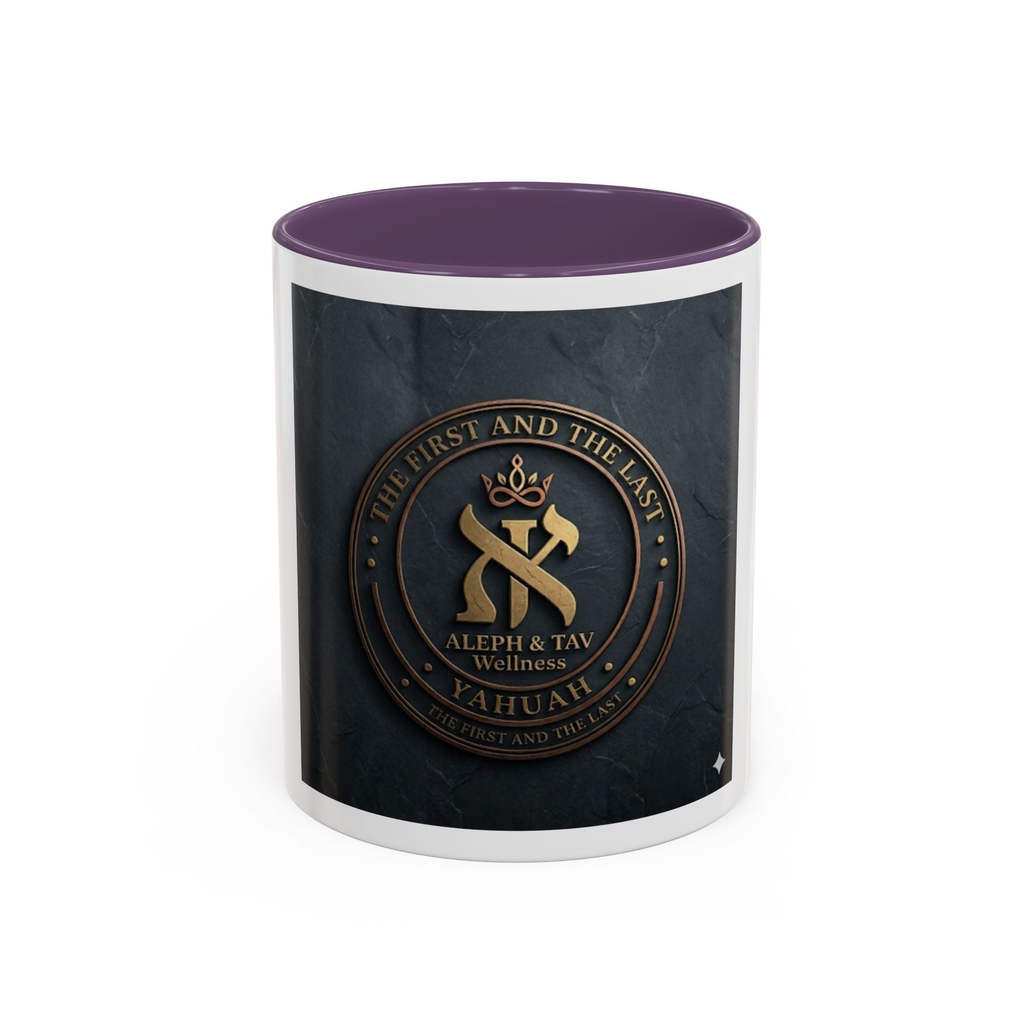 Aleph & Tav Wellness Emblem Accent Coffee Mug (11/15oz)