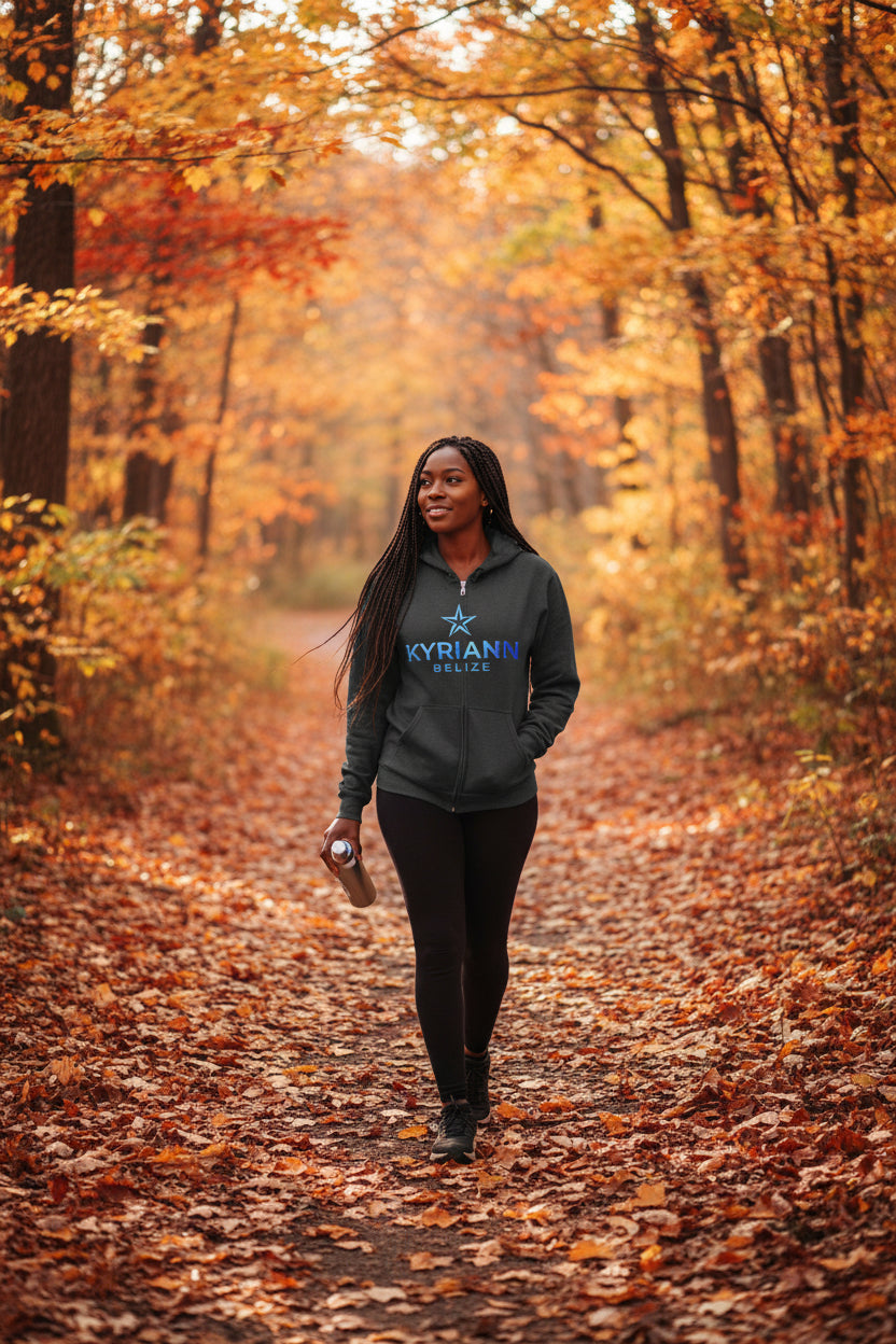 Kyriann Belize Zip Hoodie — Star Logo Full-Zip Hooded Sweatshirt