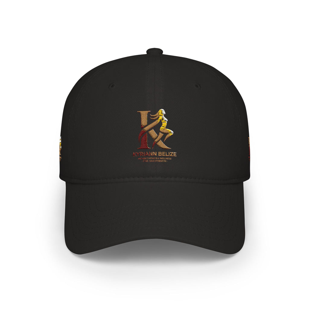 Red Low Profile Baseball Cap with Gold ‘King of Queens’ Runner Logo