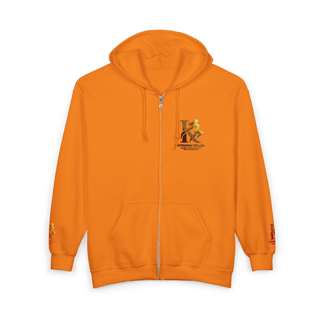 Kappa Kappa Gamma Small Crest Zip Hoodie – Greek Sorority Lettered Sweatshirt