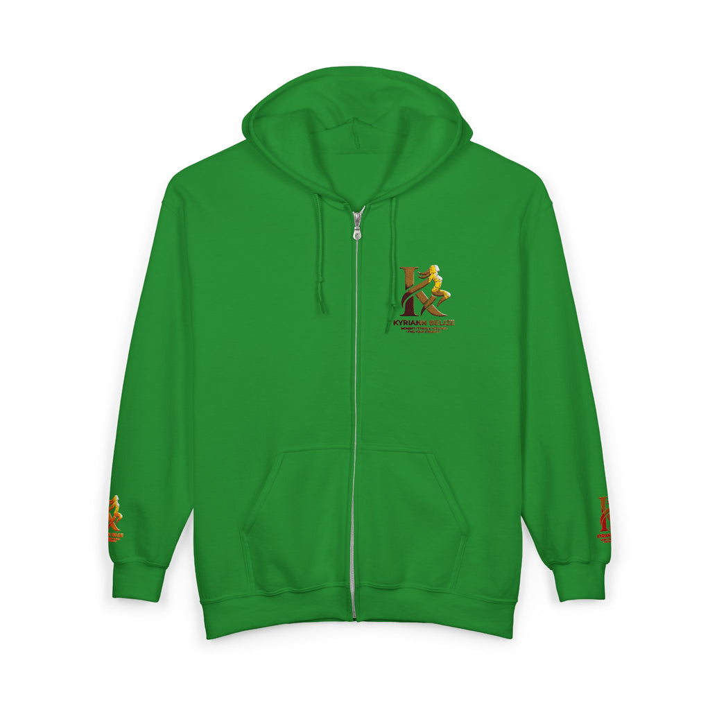 Kappa Kappa Gamma Small Crest Zip Hoodie – Greek Sorority Lettered Sweatshirt