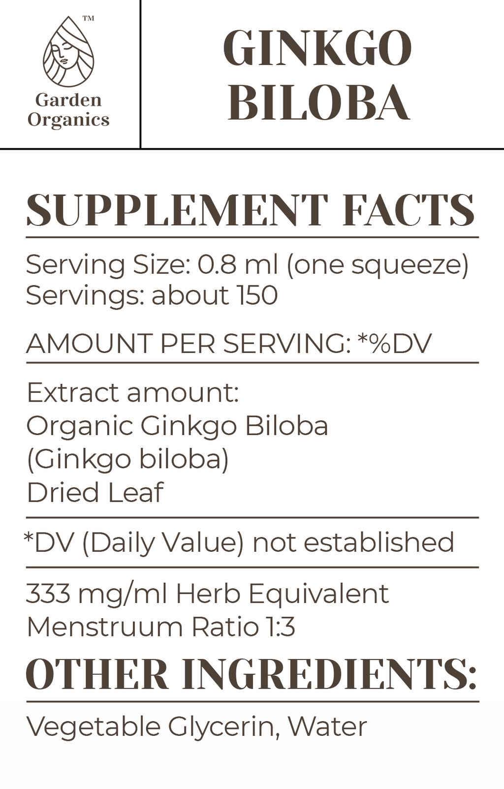 Ginkgo Biloba Tincture