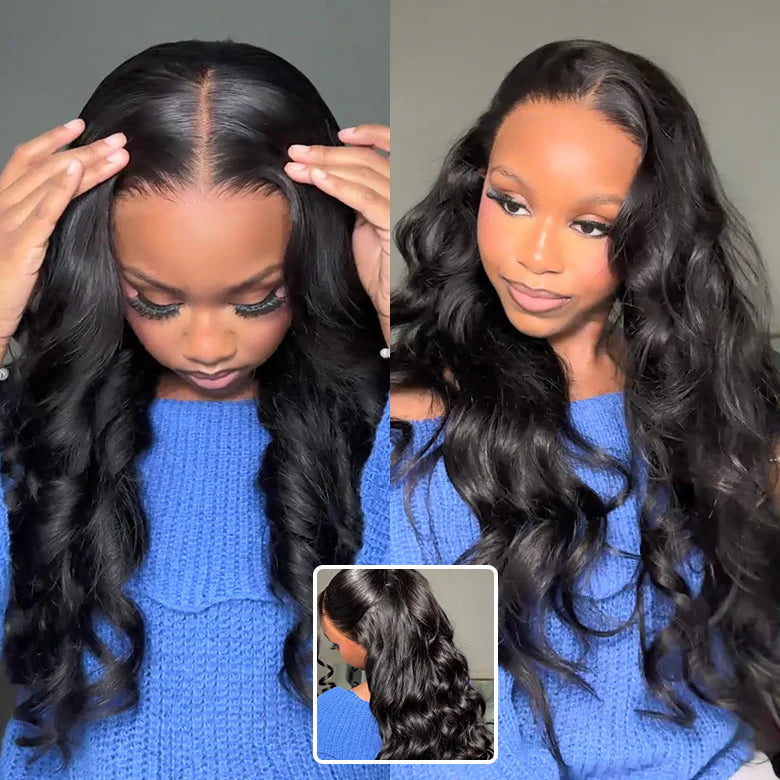 Body Wave Pre-Cut Lace Pre-Plucked Bleached Knots Wear & Go Glueless Wig Flash Sale