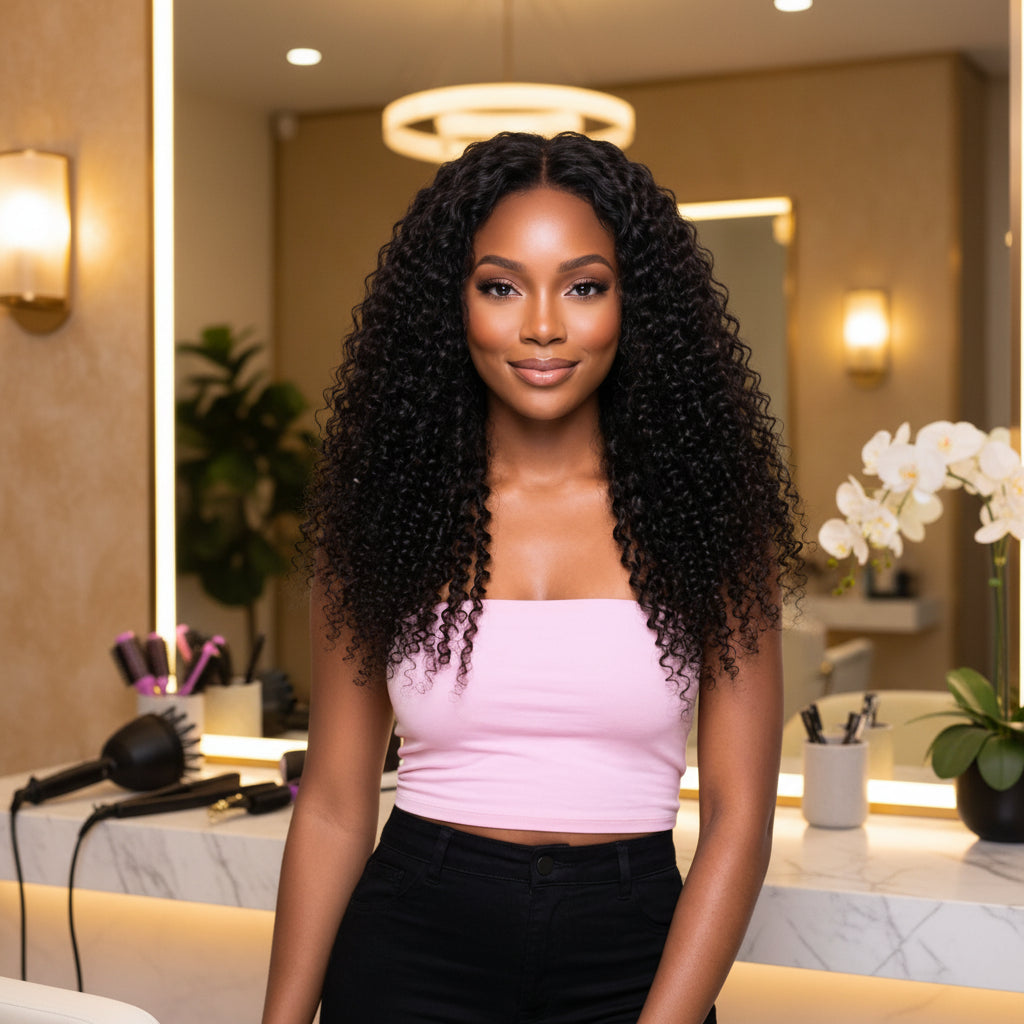 Jerry Curl 13x4 HD Lace Human Hair Frontal