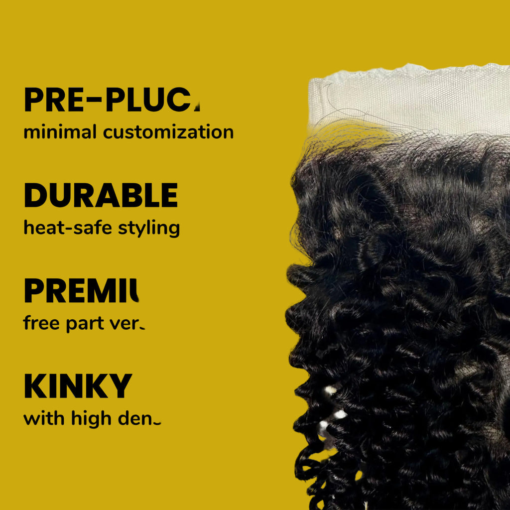 Kinky Curly 7x7 HD Lace Human Hair Closure