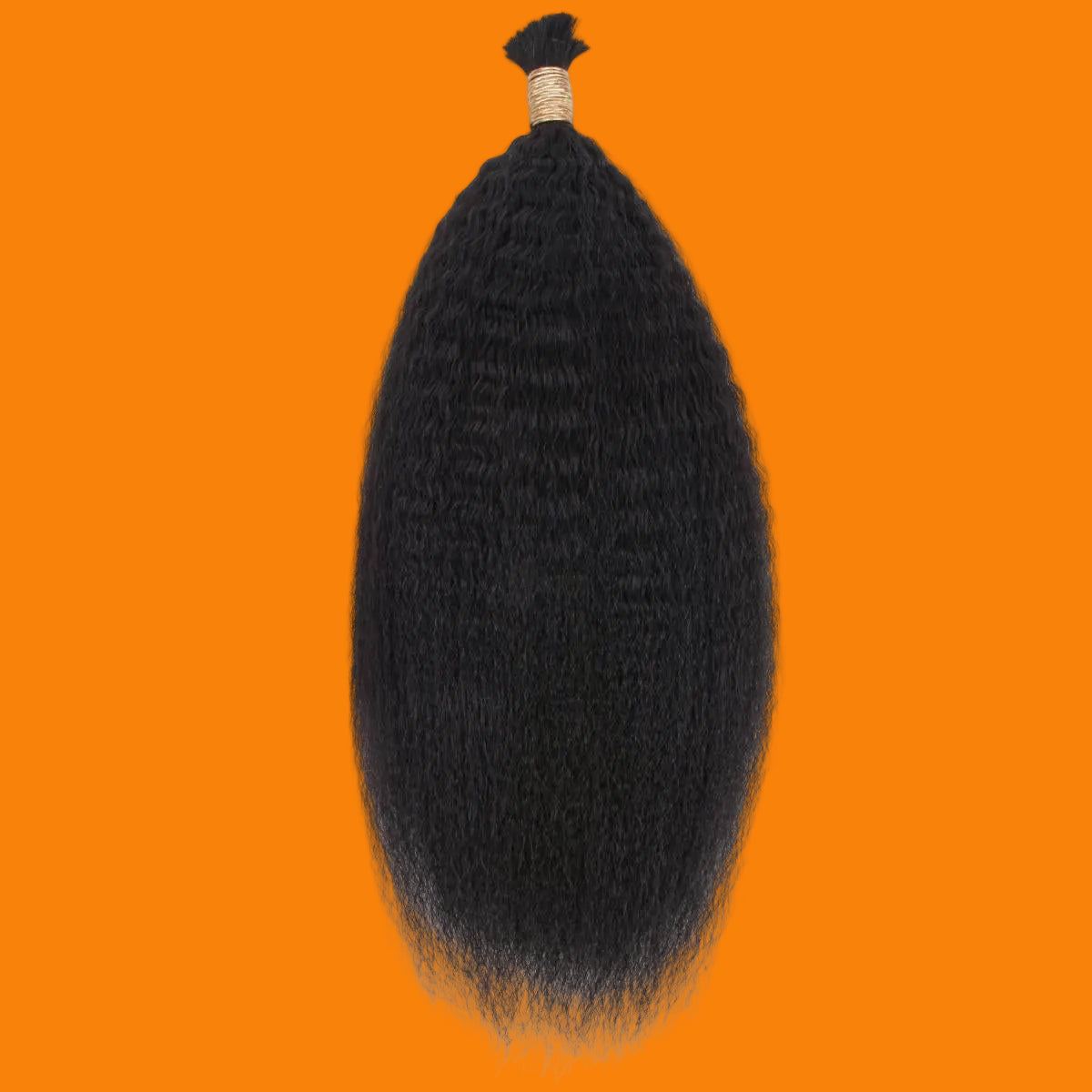 Kinky Straight Bulk 100% Human Braiding Hair